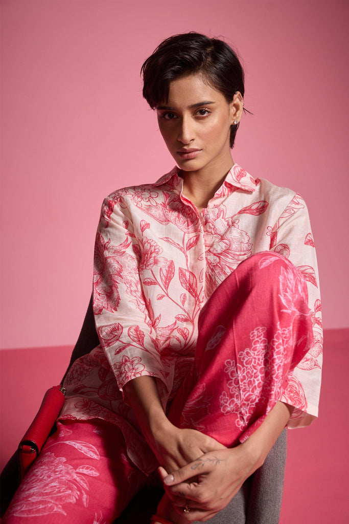 FLORAL PRINT SHIRT - dash and dot dash and dot