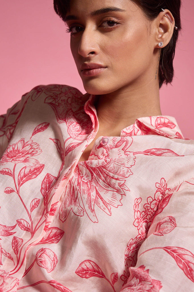 FLORAL PRINT SHIRT - dash and dot dash and dot