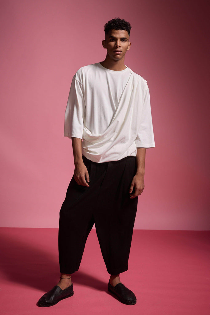 FRONT PLEATED PANT - dash and dot dash and dot