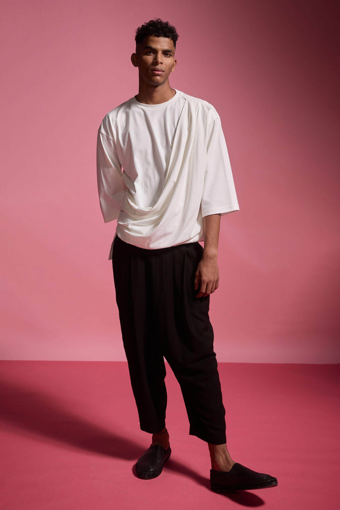 FRONT PLEATED PANT - dash and dot dash and dot