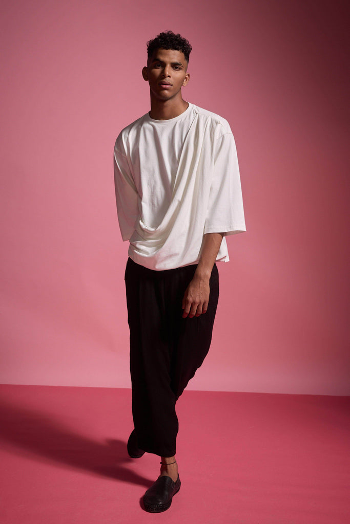 FRONT PLEATED PANT - dash and dot dash and dot