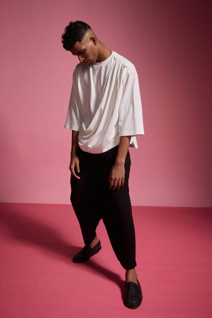 FRONT PLEATED PANT - dash and dot dash and dot