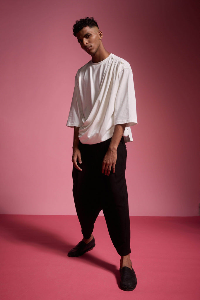 FRONT PLEATED PANT - dash and dot dash and dot