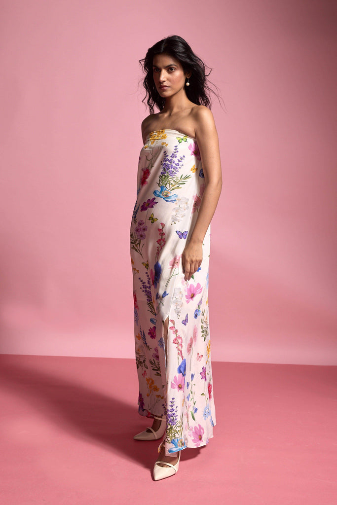 OFF SHOULDER FLORAL MAXI - dash and dot dash and dot