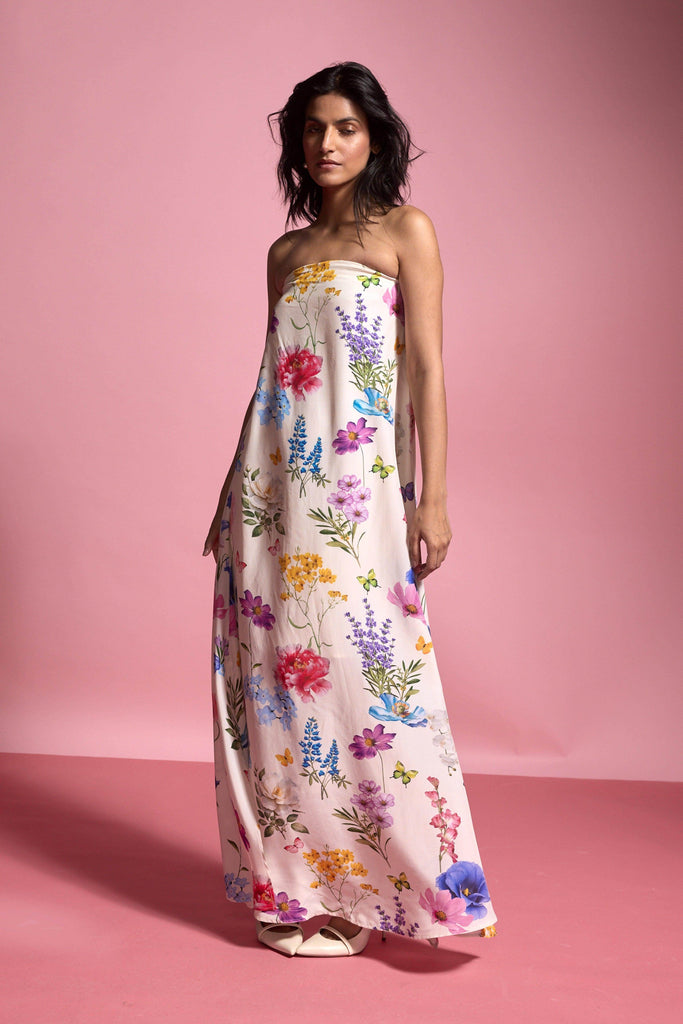 OFF SHOULDER FLORAL MAXI - dash and dot dash and dot