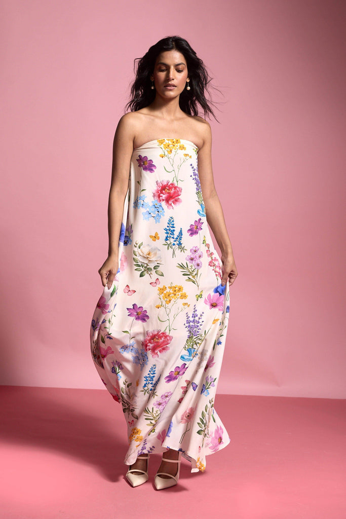 OFF SHOULDER FLORAL MAXI - dash and dot dash and dot