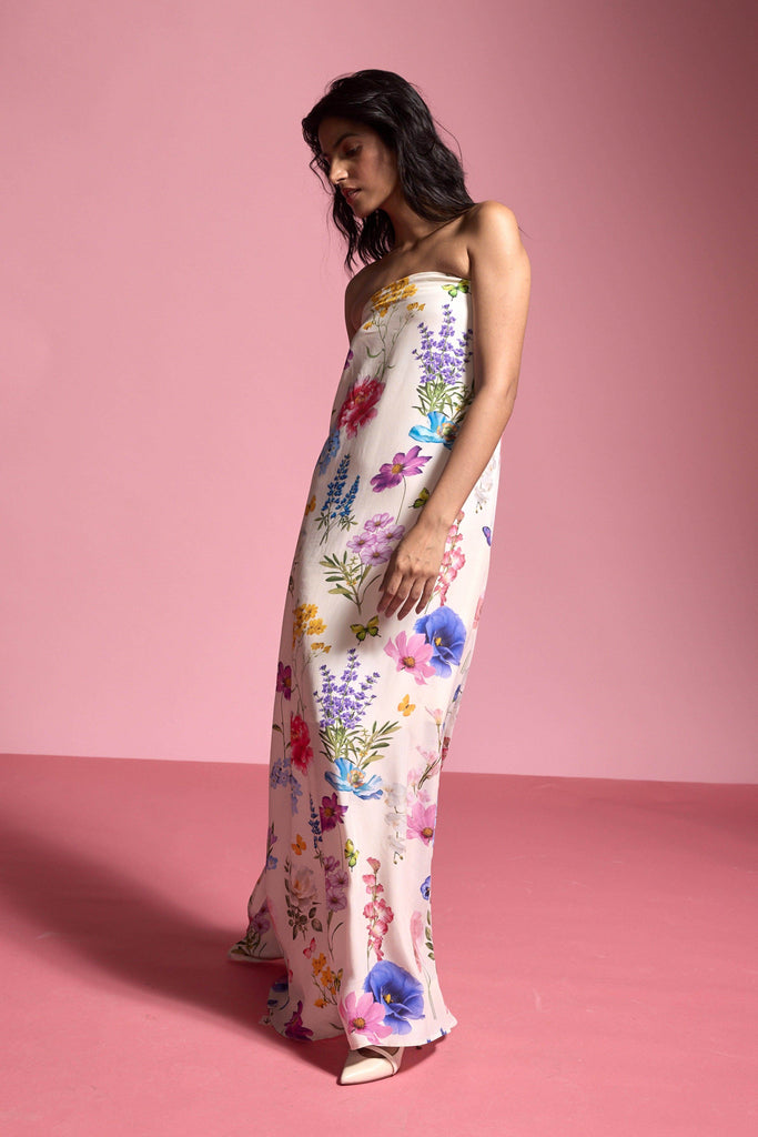 OFF SHOULDER FLORAL MAXI - dash and dot dash and dot