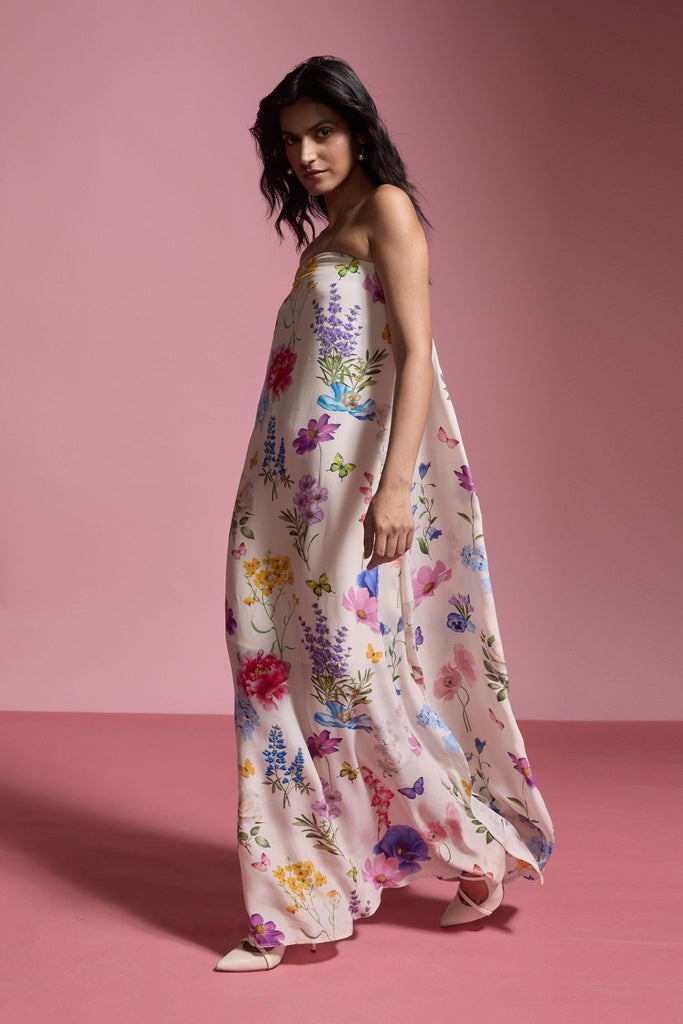 OFF SHOULDER FLORAL MAXI - dash and dot dash and dot