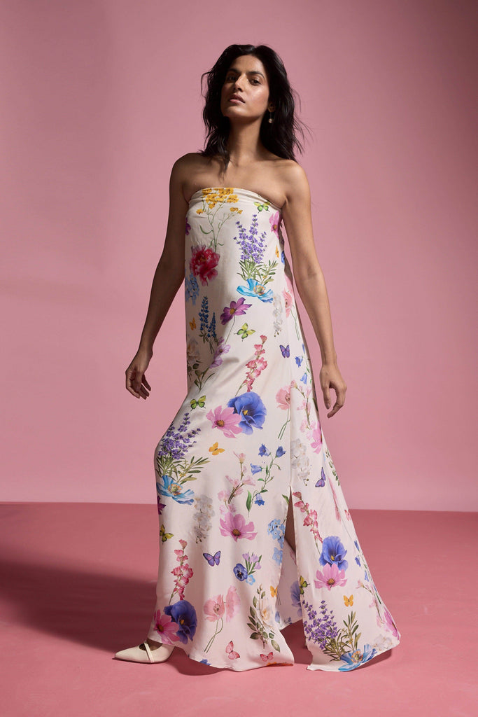 OFF SHOULDER FLORAL MAXI - dash and dot dash and dot