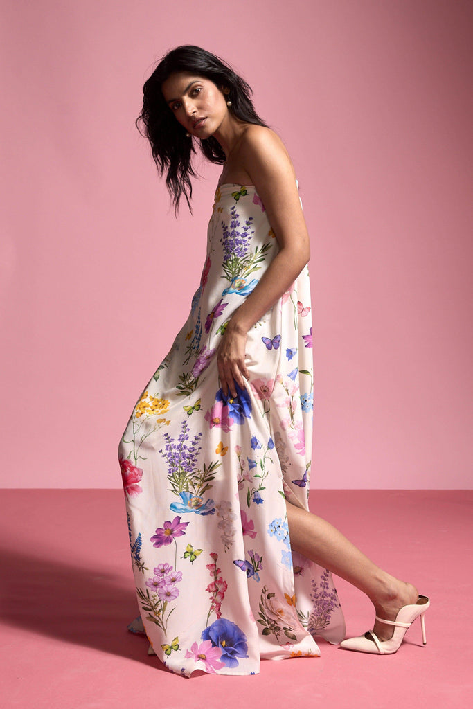 OFF SHOULDER FLORAL MAXI - dash and dot dash and dot