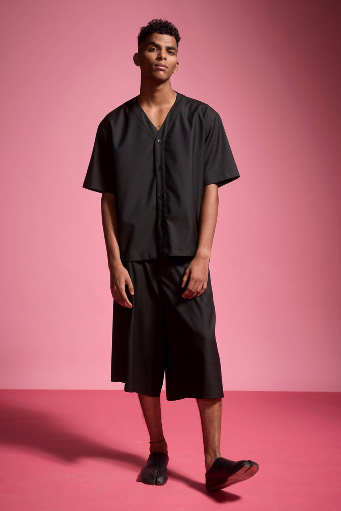 Y NECK SHIRT - dash and dot dash and dot