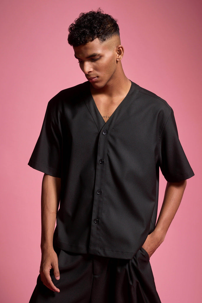 Y NECK SHIRT - dash and dot dash and dot