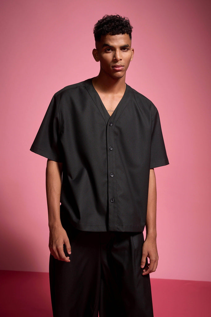 Y NECK SHIRT - dash and dot dash and dot