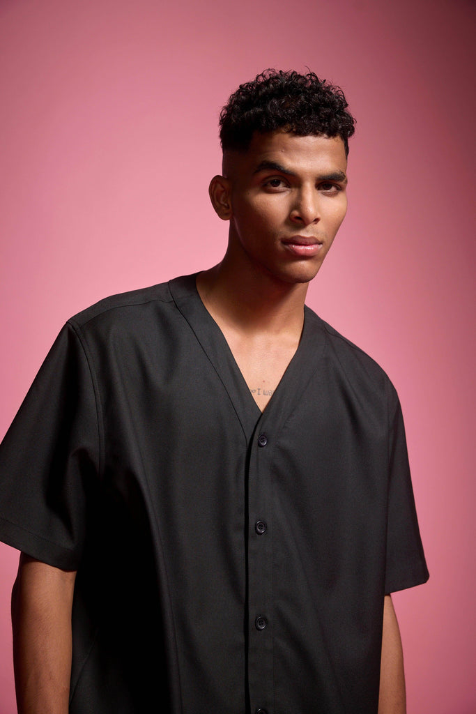 Y NECK SHIRT - dash and dot dash and dot