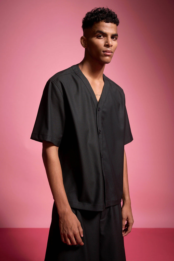 Y NECK SHIRT - dash and dot dash and dot