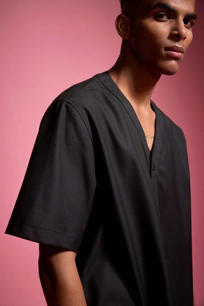 Y NECK SHIRT - dash and dot dash and dot