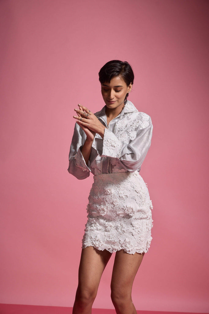 LACE MINI SKIRT - dash and dot dash and dot