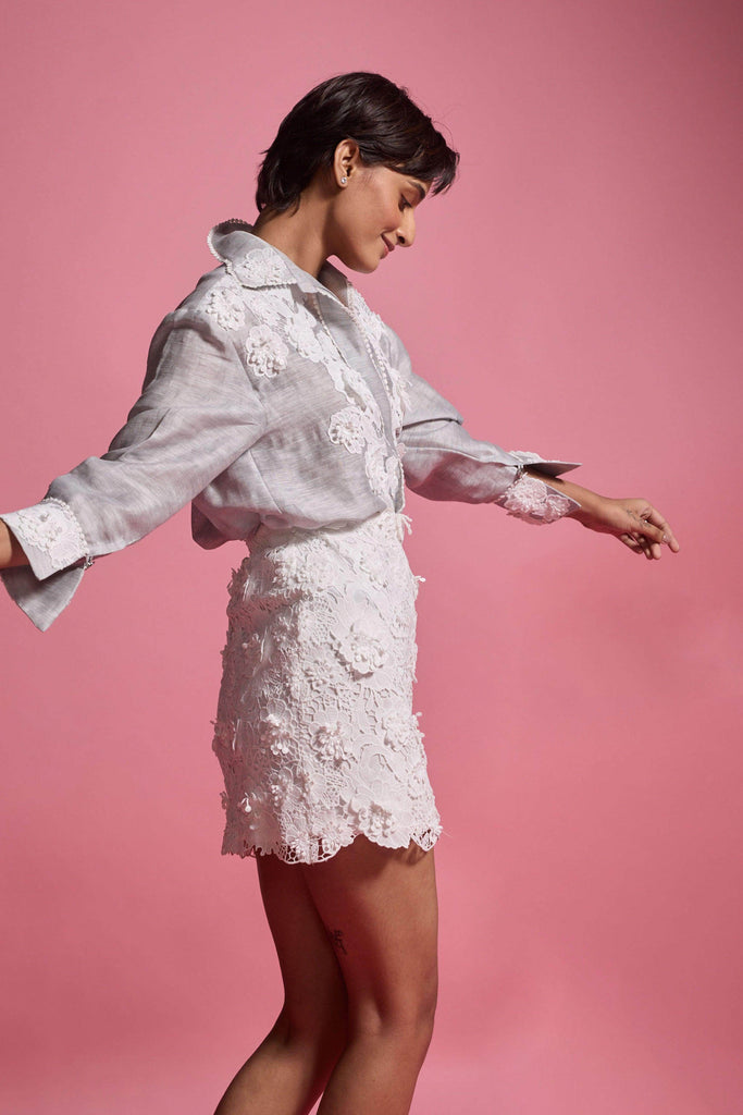 3D LACE SKIRT SET - dash and dot dash and dot