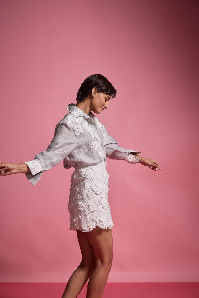 LACE MINI SKIRT - dash and dot dash and dot