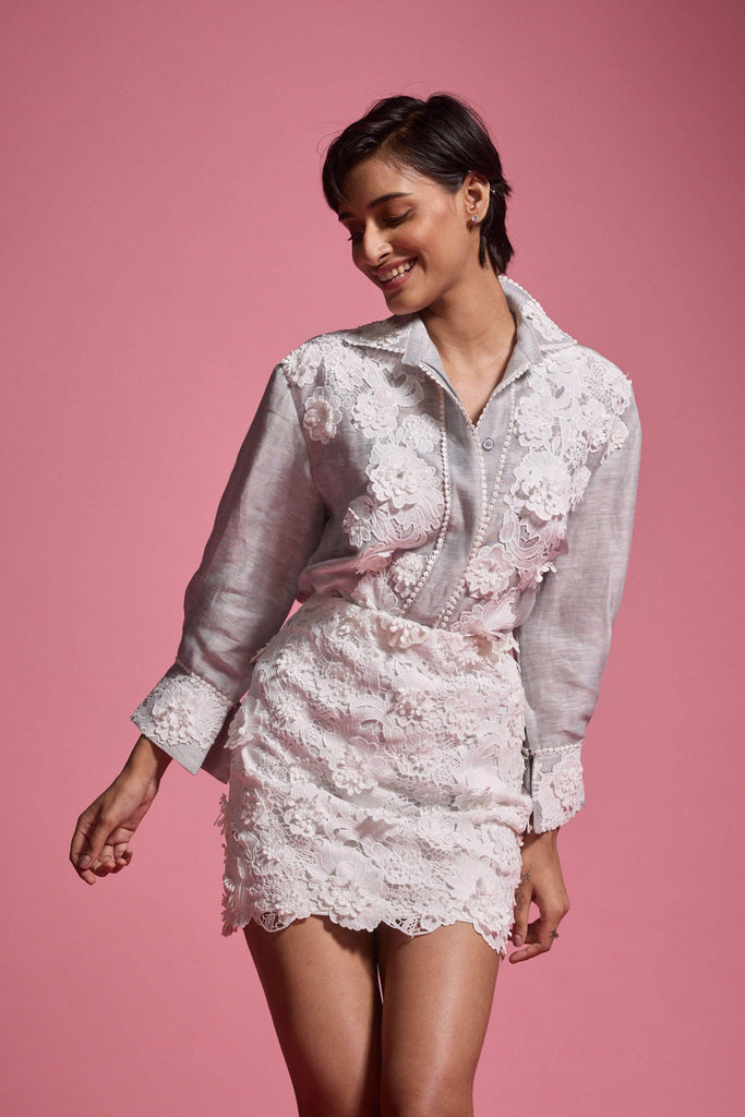 3D LACE SKIRT SET - dash and dot dash and dot