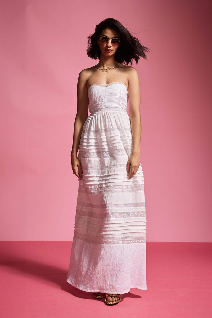 EMBROIDERED TUBE DRESS - dash and dot dash and dot