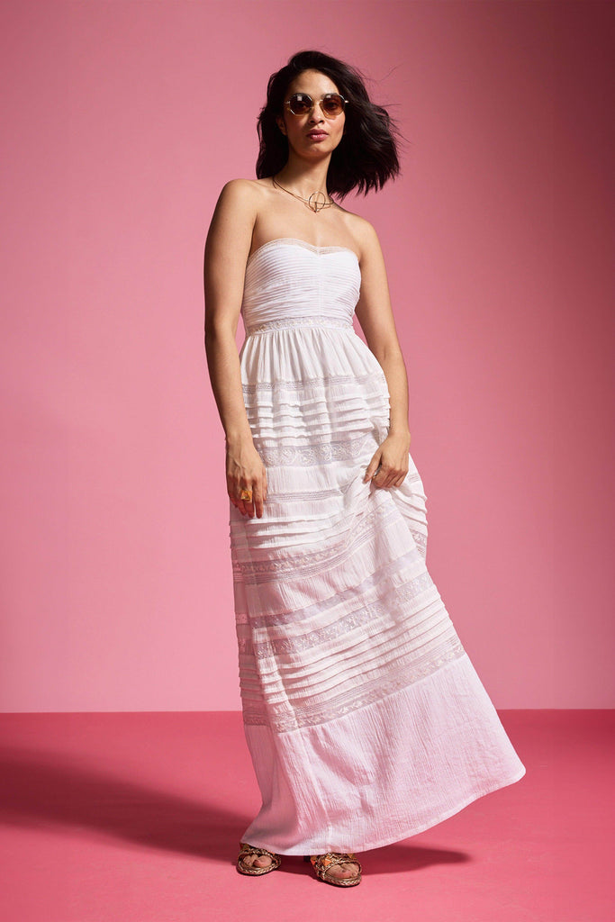 EMBROIDERED TUBE DRESS - dash and dot dash and dot