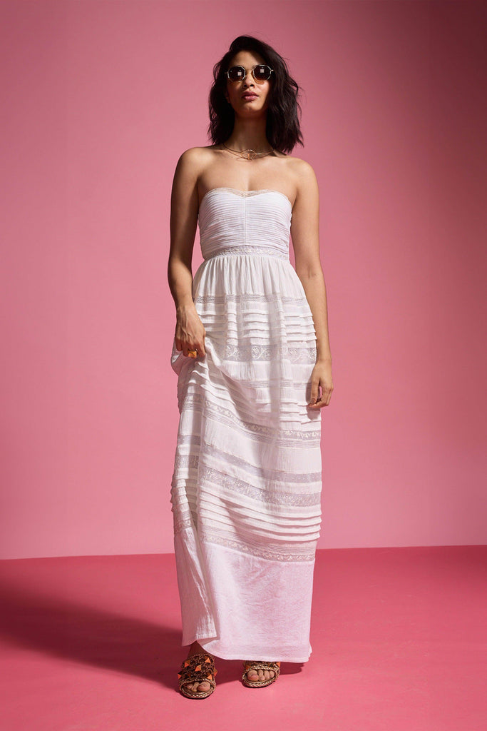 EMBROIDERED TUBE DRESS - dash and dot dash and dot