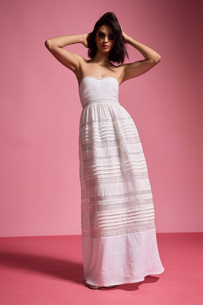 EMBROIDERED TUBE DRESS - dash and dot dash and dot