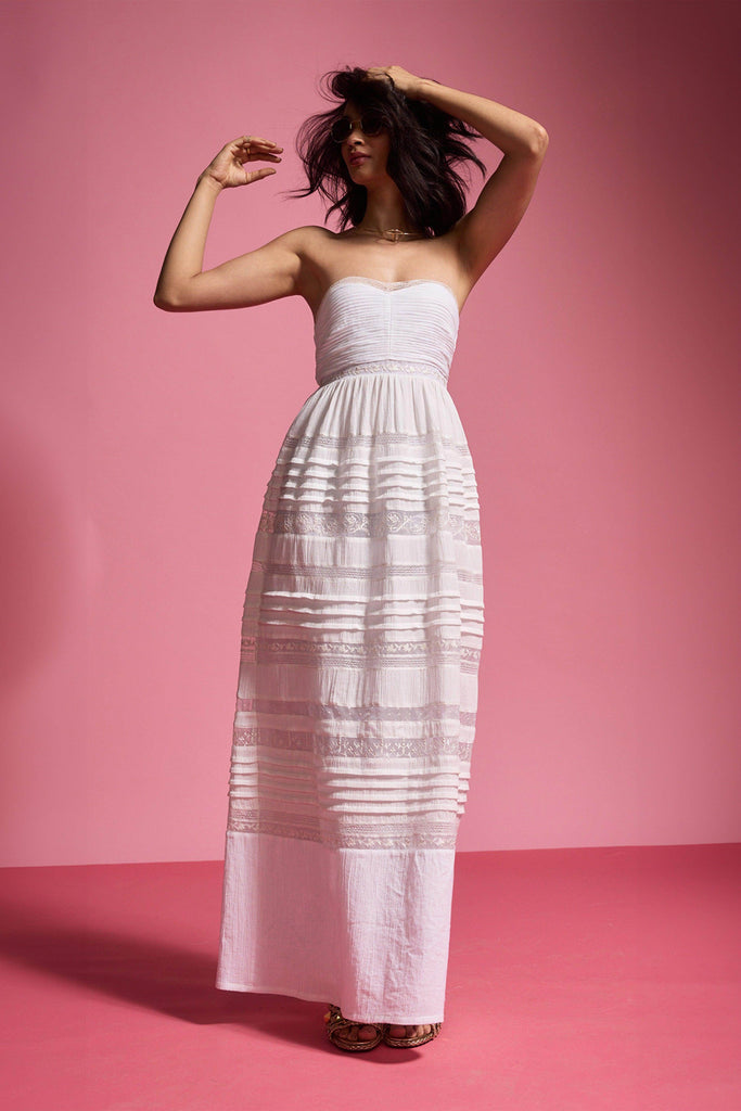 EMBROIDERED TUBE DRESS - dash and dot dash and dot