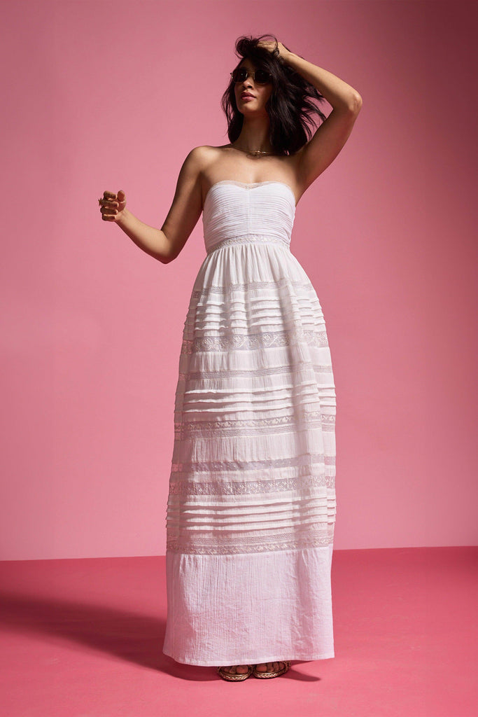 EMBROIDERED TUBE DRESS - dash and dot dash and dot