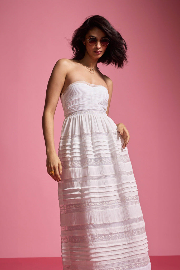 EMBROIDERED TUBE DRESS - dash and dot dash and dot