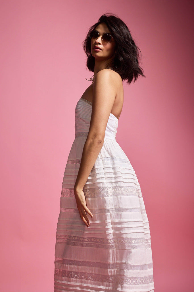 EMBROIDERED TUBE DRESS - dash and dot dash and dot