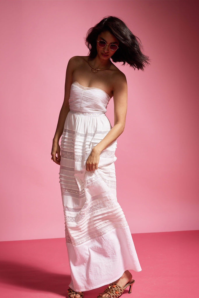 EMBROIDERED TUBE DRESS - dash and dot dash and dot