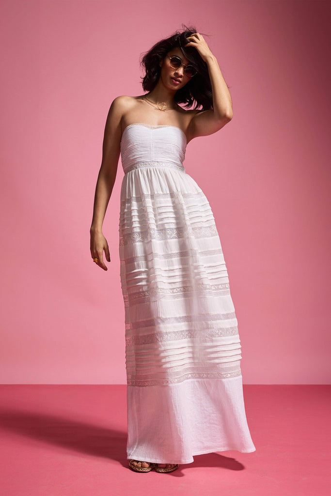 EMBROIDERED TUBE DRESS - dash and dot dash and dot