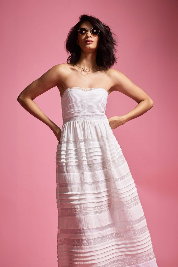 EMBROIDERED TUBE DRESS - dash and dot dash and dot