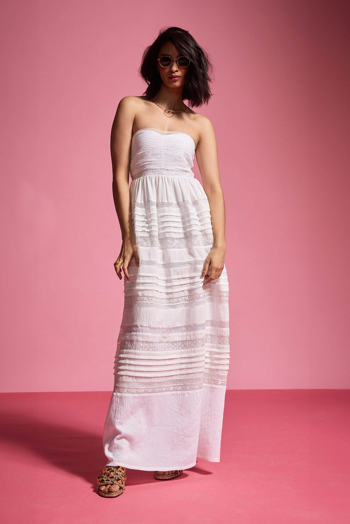 EMBROIDERED TUBE DRESS - dash and dot dash and dot