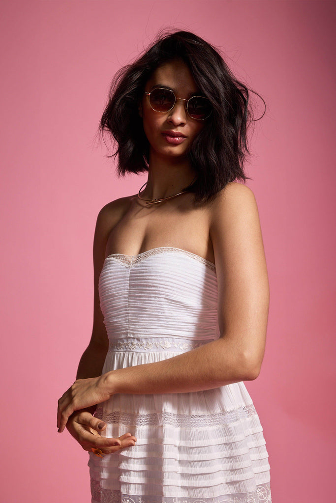 EMBROIDERED TUBE DRESS - dash and dot dash and dot