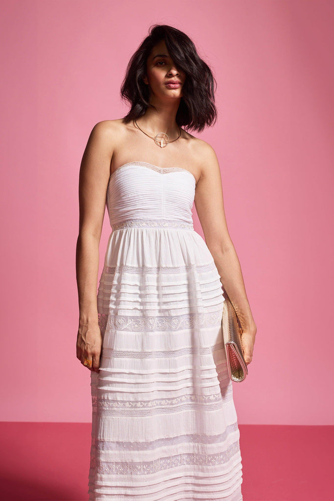 EMBROIDERED TUBE DRESS - dash and dot dash and dot