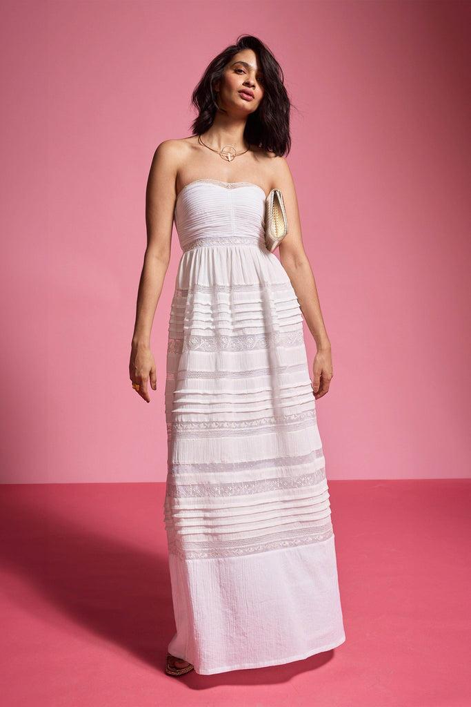 EMBROIDERED TUBE DRESS - dash and dot dash and dot