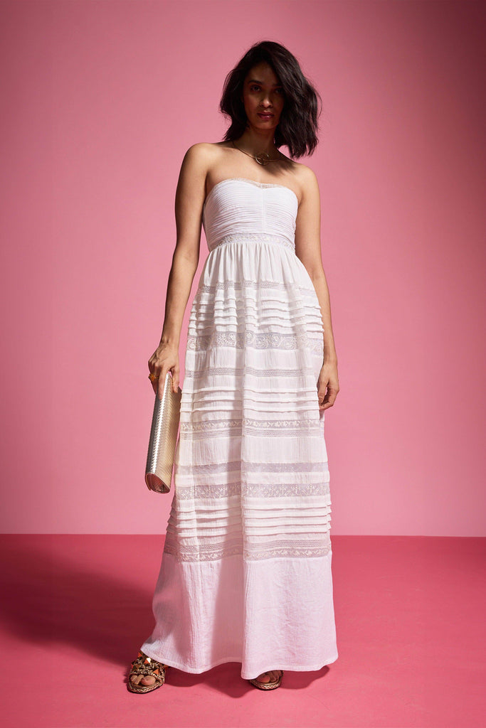 EMBROIDERED TUBE DRESS - dash and dot dash and dot