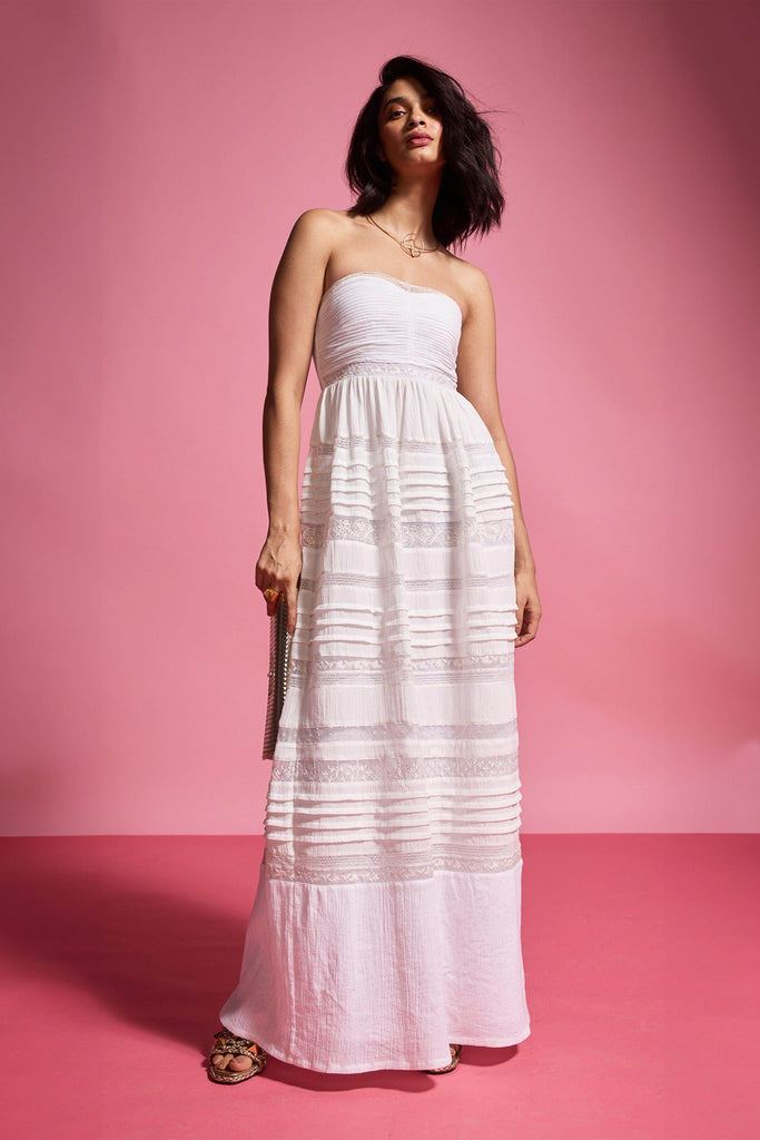 EMBROIDERED TUBE DRESS - dash and dot dash and dot