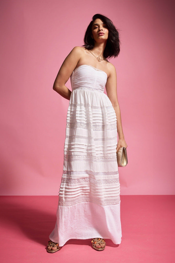 EMBROIDERED TUBE DRESS - dash and dot dash and dot