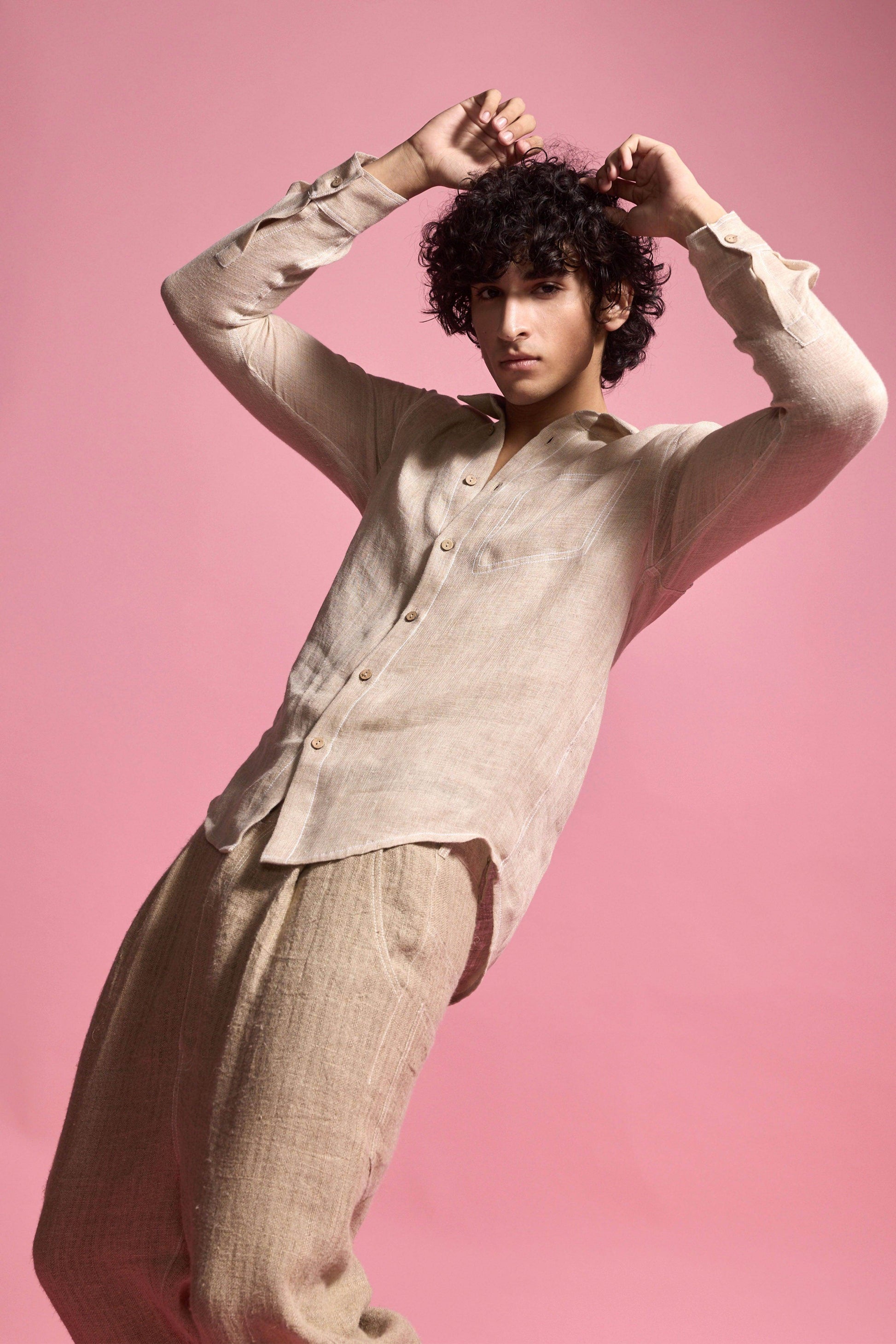 JUTE LINEN PANT - dash and dot