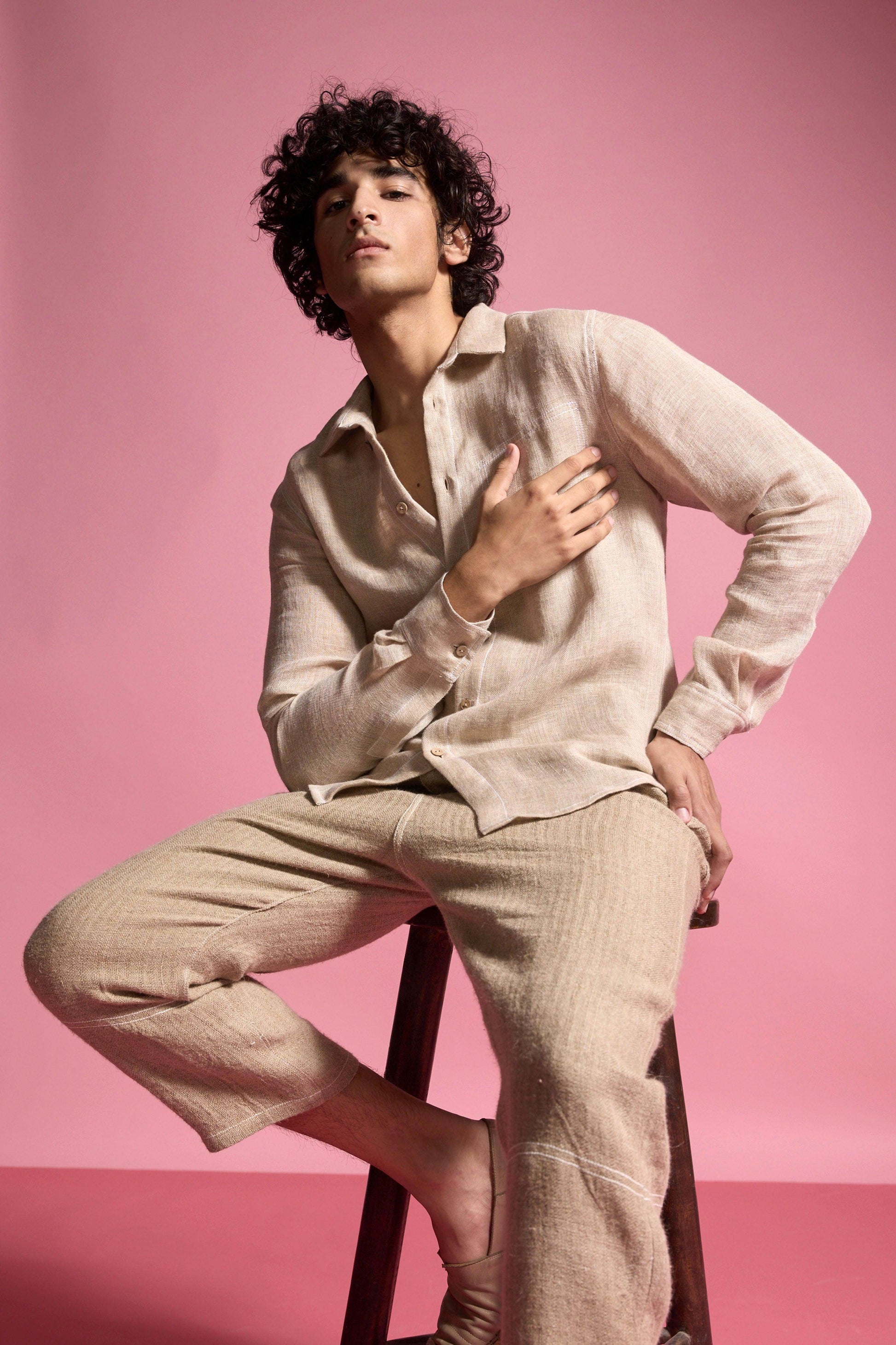 JUTE LINEN PANT - dash and dot