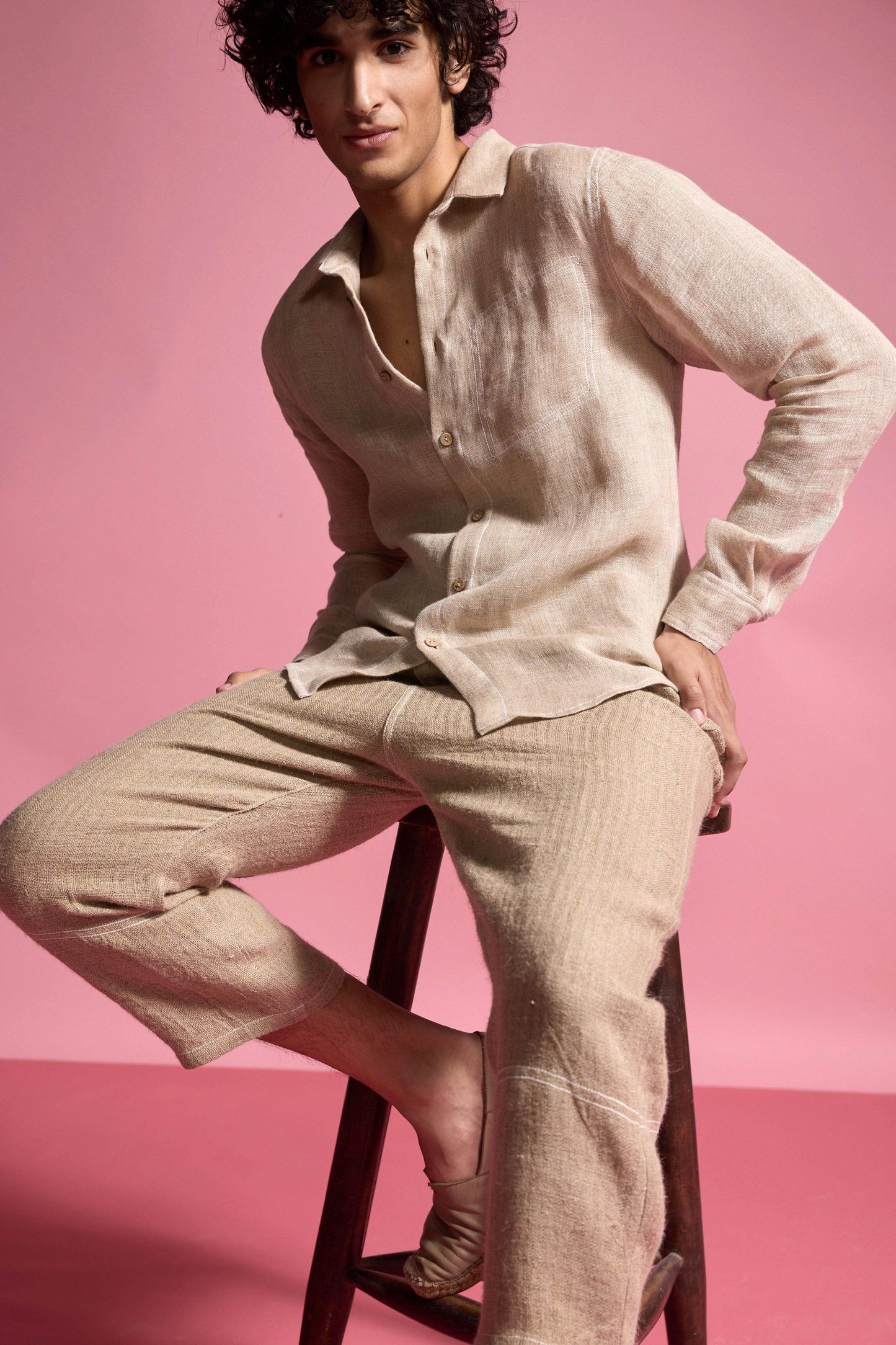 JUTE LINEN PANT - dash and dot