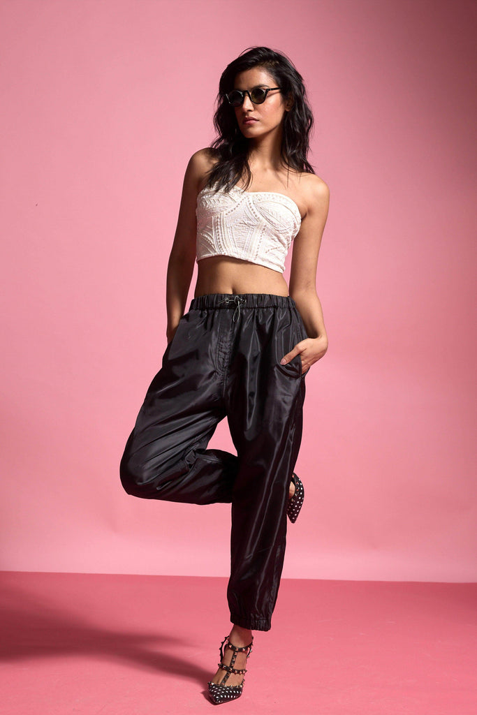 PEARL EMBROIDERED IVORY BRALETTE - dash and dot dash and dot