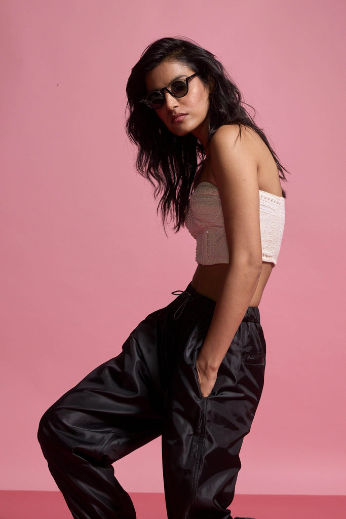 PEARL EMBROIDERED IVORY BRALETTE - dash and dot dash and dot