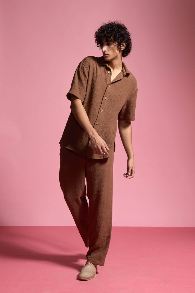 CRINKLE COTTON PANT SET - dash and dot dash and dot