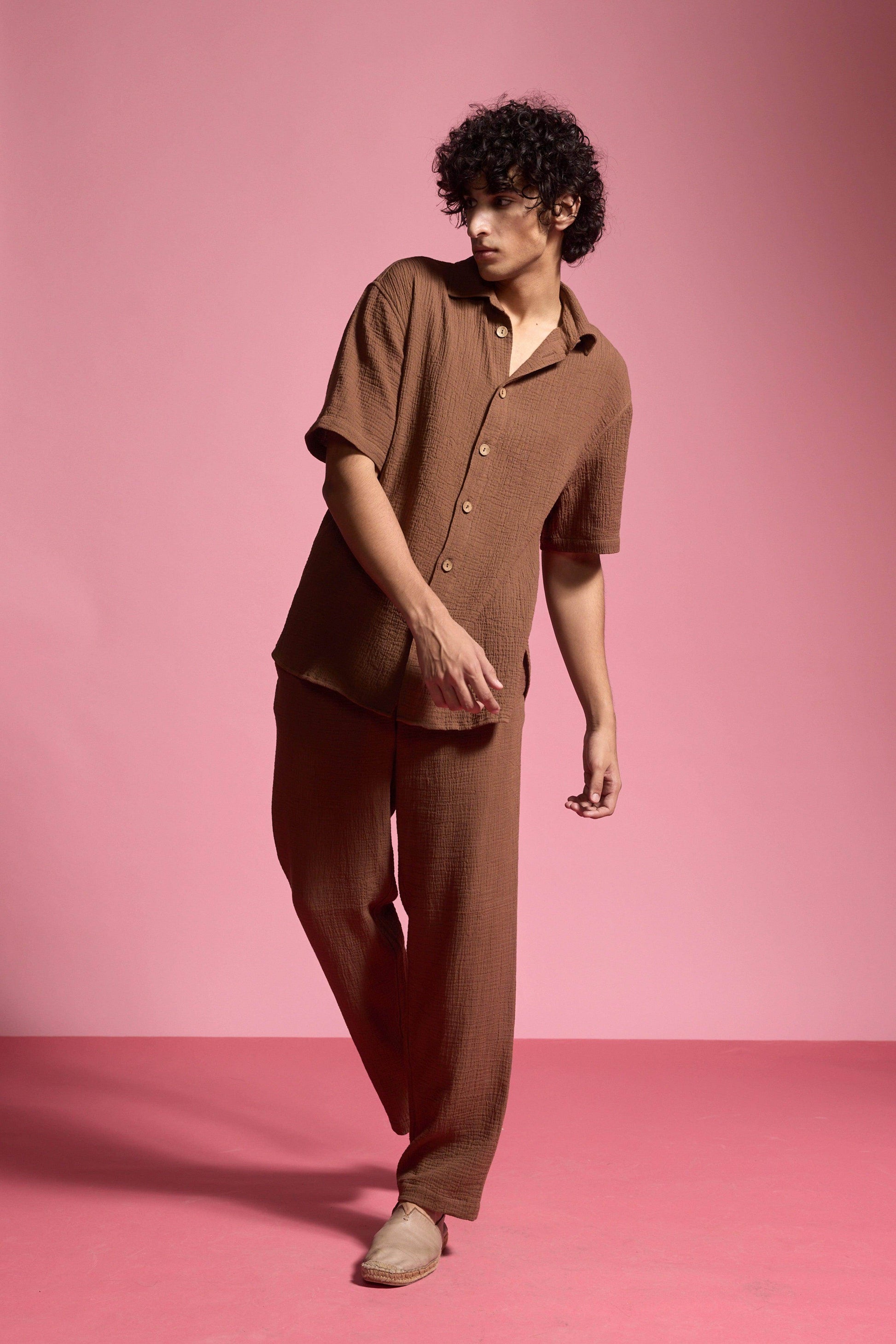 CRINKLE COTTON PANT - dash and dot