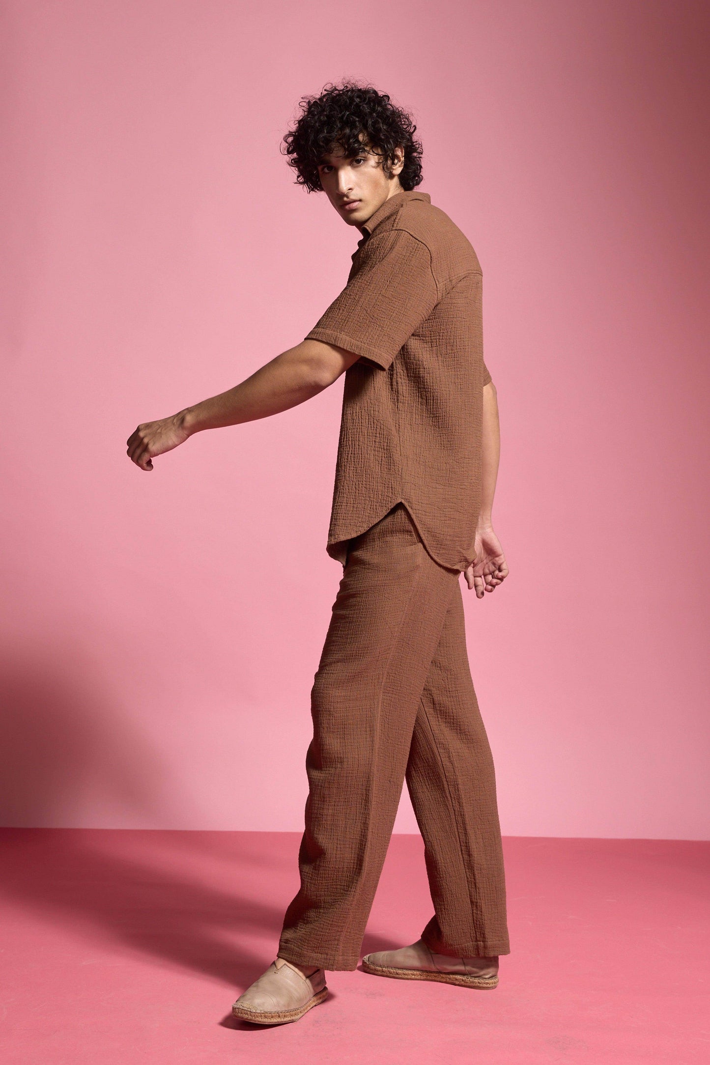 CRINKLE COTTON PANT - dash and dot